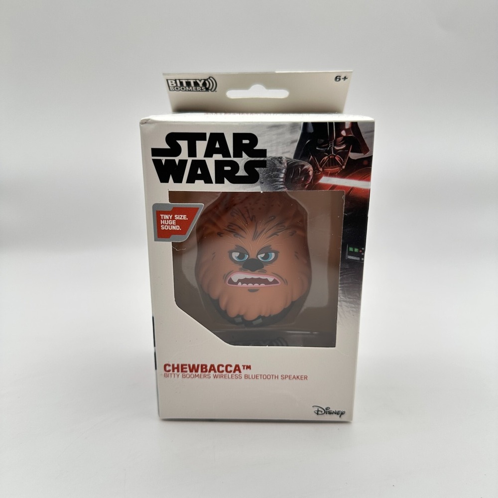 Bitty Boomers Chewbacca Star Wars Mini Wireless Bluetooth Speaker‎ Gift NEW